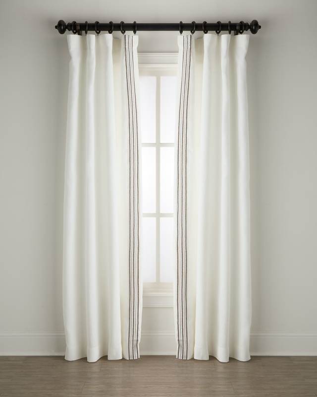 Trelli Light-Filtering Linen Drapery Panels, 52" x 96" - Set of 2